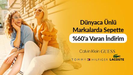 Dünyaca Ünlü Markalarda Sepette %60 a Varan İndirim!