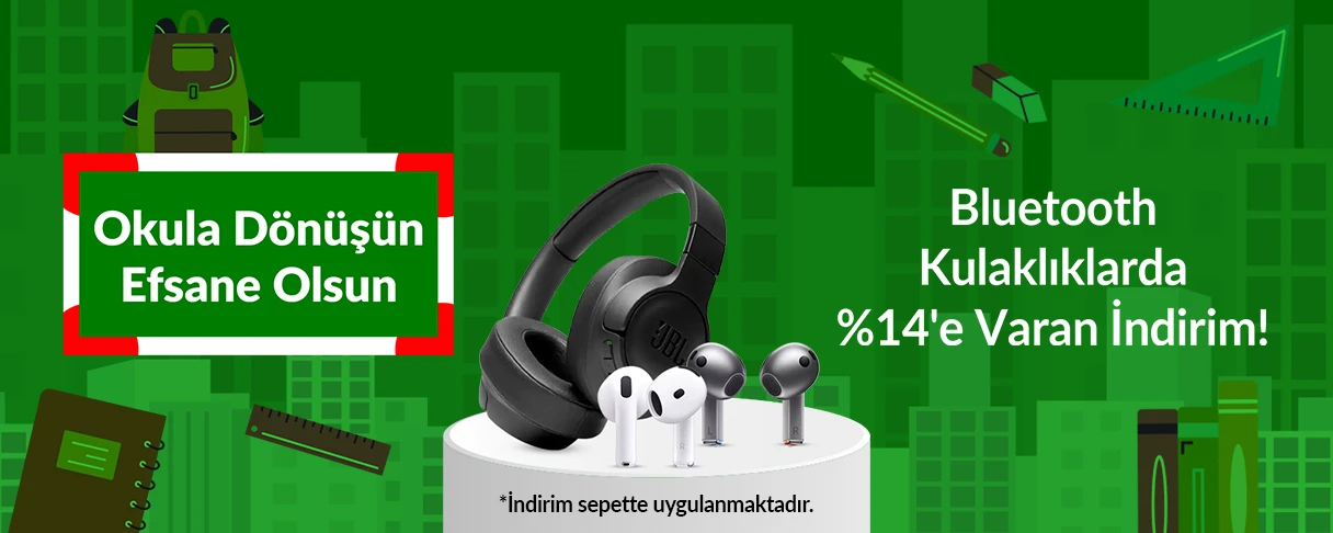 Bluetooth Kulaklıklarda %14'e Varan İndirim!