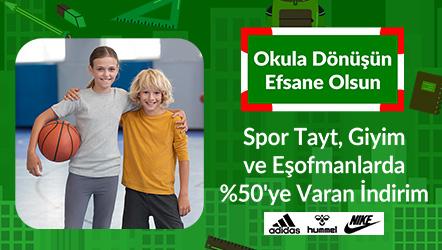 Spor Tayt, Giyim ve Eşofmanlarda %50'ye Varan İndirim