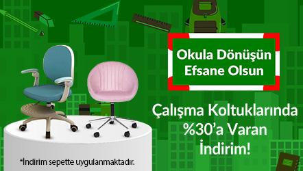 Çalışma Koltuklarında %30’a Varan İndirim