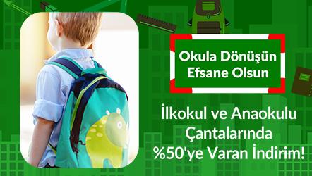 İlkokul ve Anaokulu Çantalarında %50'ye Varan İndirim
