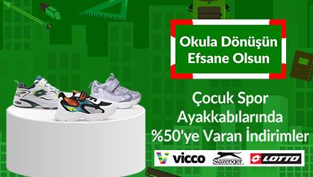 Çocuk Spor Ayakkabılarında %50'ye Varan İndirimler