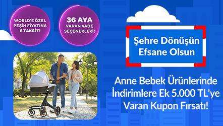 Anne Bebek Ürünlerinde İndirimlere Ek 5.000 TL'ye Varan Kupon Fırsatı!