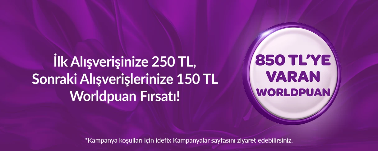 World Card ile Peşin Fiyatına Taksit Fırsatı!