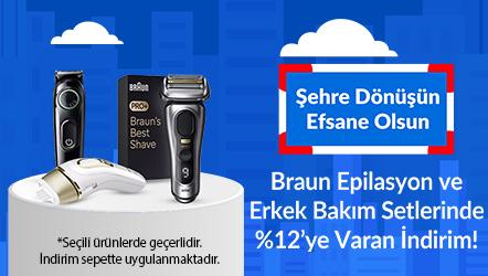 Braun Epilasyon ve Erkek Bakım Setlerinde %12’ye Varan İndirim!