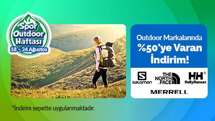 Outdoor Markalarında Sepette %50'ye Varan İndirim!