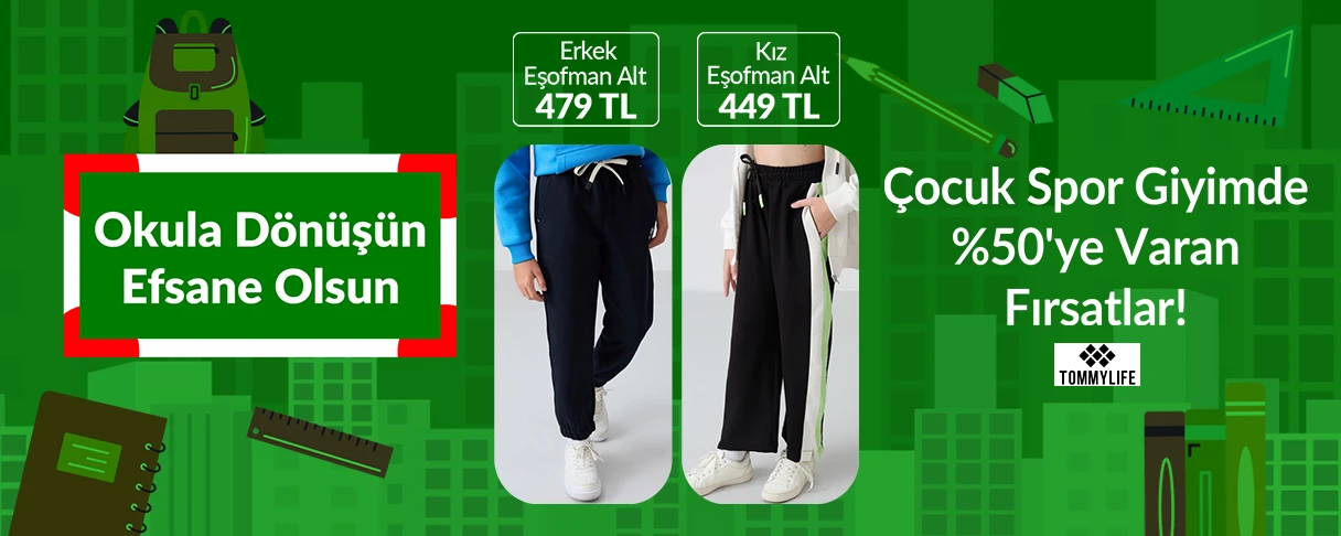 Çocuk Eşoftman Okula Dönüş
