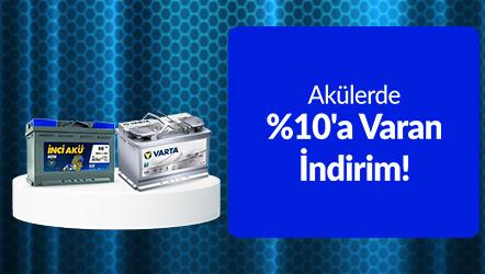 Akülerde %10'a Varan İndirim!