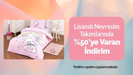 Lisanslı Nevresim Takımlarında Sepette %50'ye Varan İndirim