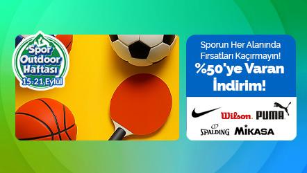 Sporun Her Alanında Fırsatları Kaçırmayın! %50'ye Varan İndirim!