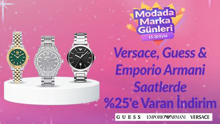 Versace,Guess, Emp.Armani Markalarında %25'e Varan İndirim
