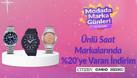 Ünlü Saat Markalarında %20'ye Varan İndirim!