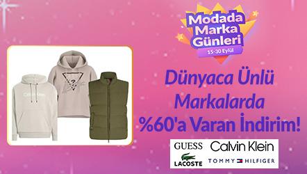 Dünyaca Ünlü Markalarda %60'a Varan İndirim!