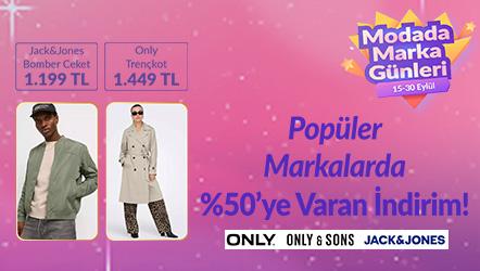Only, Only&Sons ve Jack & Jones’ta %50’ye Varan İndirim!