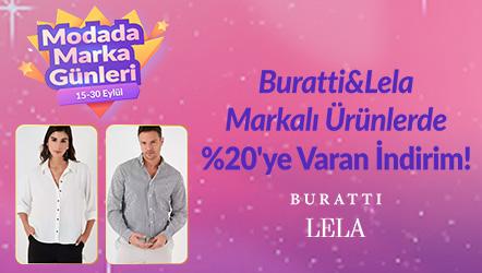 Buratti&Lela Markalı Ürünlerde %20'ye Varan İndirim!