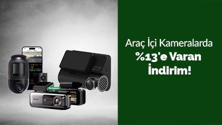 Araç İçi Kameralarda %13'e Varan İndirim!