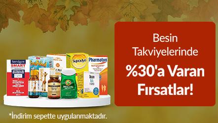 Besin Takviyelerinde %30'a Varan Fırsatlar!