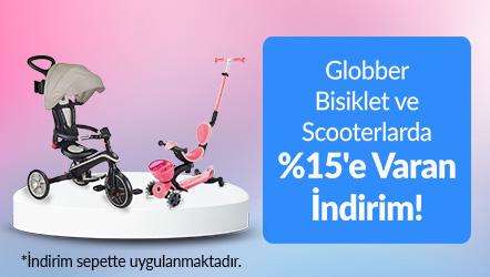 Globber Bisiklet ve Scooterlarda %15'e Varan İndirim!