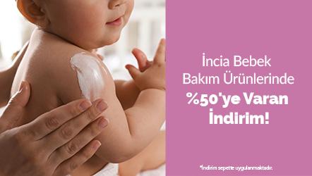 İncia Bebek Bakım Ürünlerinde %50'ye Varan İndirim!