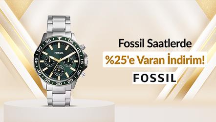 Fossil Saatlerde %25'e Varan İndirim!