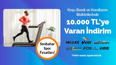 Sonbaharda Spora Dönüş Fırsatları! Koşu Bandı ve Kondisyon Bisikletlerinde Sepette 10.000 TL'ye Varan İndirim!