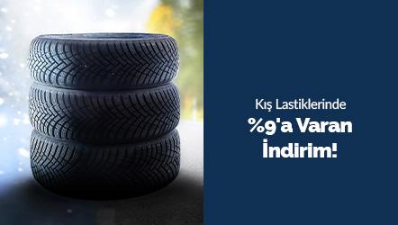 Kış Lastiklerinde %9'a Varan İndirim!