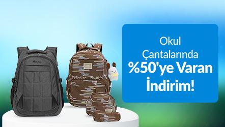Okul Çantalarında %50'ye Varan İndirimler!