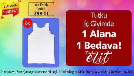 Tutku İç Giyim Ürünlerinde 1 Alana 1 Bedava