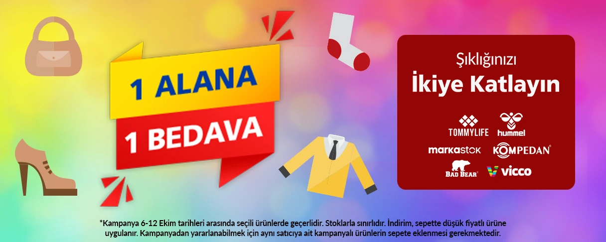 1 Alana 1 Bedava