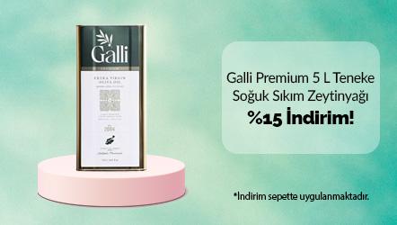 Galli Premium 5 L Teneke Soğuk Sıkım Zeytinyağı %15 İndirim!