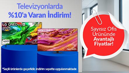 Televizyonlarda %10'a Varan İndirim!