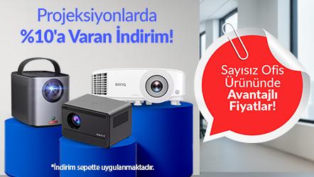 Projeksiyonlarda %10'a Varan İndirim!