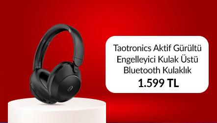 Taotronics Aktif Gürültü Engelleyici Kulak Üstü Bluetooth Kulaklık 1.599 TL
