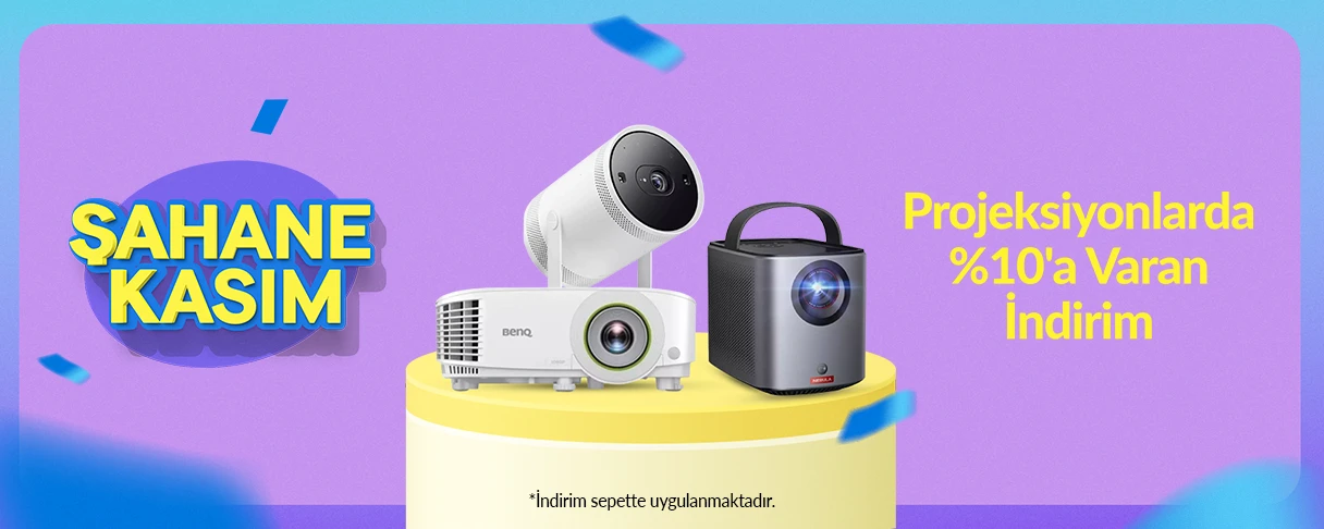Projeksiyonlarda Sepette %10'a Varan İndirim