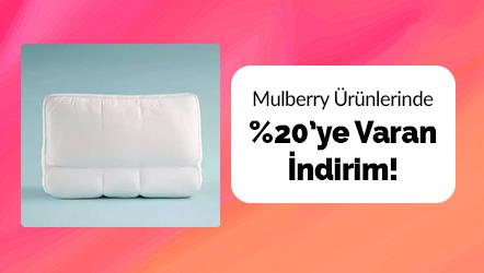 Mulberry Markalı Ev Tekstili Ürünlerinde %20'e Varan İndirim!