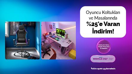Oyuncu Koltukları ve Masalarında Sepette %25'e varan İndirim
