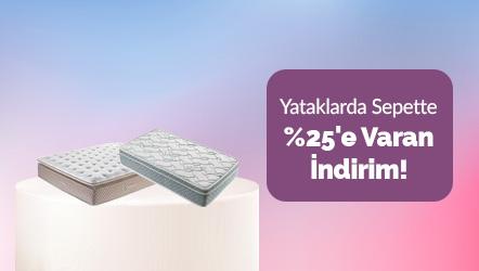 Yataklarda Sepette %25'e varan indirim