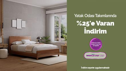 Yatak Odası Takımlarında Sepette %25'e varan İndirim