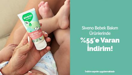 Siveno Bebek Bakım Ürünlerinde Sepette %55'e Varan İndirim!