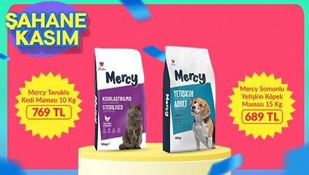 Mercy Markalı Kedi ve Köpek Mamalarında Özel Fiyatlar