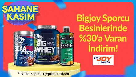 Bigjoy Markalı Sporcu Besinlerinde Sepette %30'a Varan İndirim!