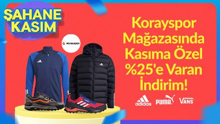 Korayspor Mağazasında Kasıma Özel %25'e Varan İndirim!