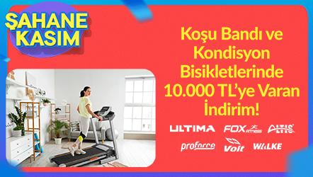 Spora Başlatan Fırsatlar! Koşu Bandı ve Kondisyon Bisikletlerinde  Sepette 10.000 TL'e Varan İndirim!