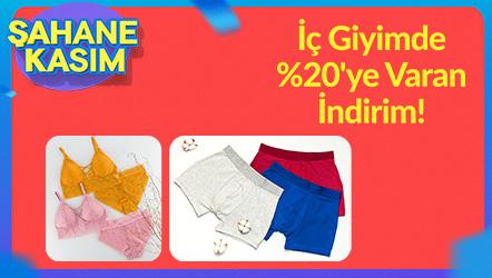 İç Giyimde %20'ye Varan İndirim