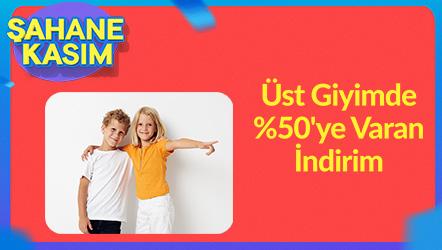 Üst Giyimde %50'ye Varan İndirim