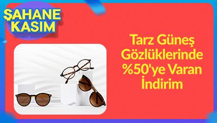 Tarz Güneş Gözlüklerinde %50'ye Varan İndirim