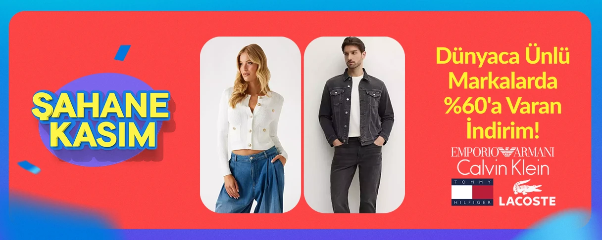 Dünyaca Ünlü Markalarda %60'a Varan İndirim