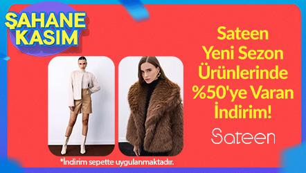 Sateen Yeni Sezon Ürünlerinde Sepette %50'ye Varan İndirim