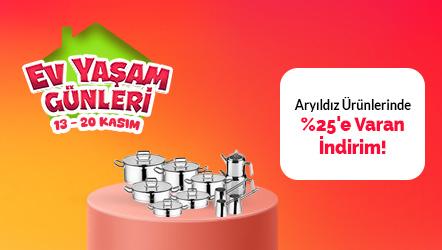 Aryıldız Ürünlerinde %25'e Varan İndirim!