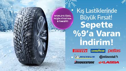 Kış Lastiklerinde %9'a Varan İndirim!